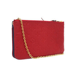 Louis Vuitton Double Empreinte Zip Bag Shoulder Monogram Pochette